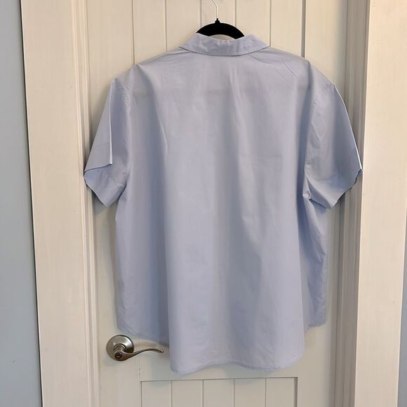 Jenni Kayne Oversized Boyfriend Button Down Cotton Shirt Light Blue Size XXL - Picture 5 of 9